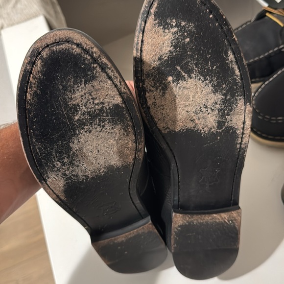 Black 10 1/2 Maus & Hoffman loafers. - Picture 3 of 3